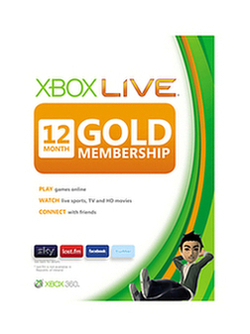 12 Month Xbox Live Gold Subscription